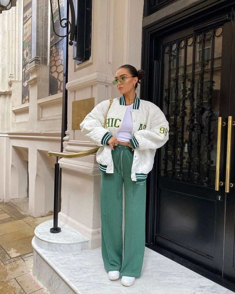 VESTE 90's CHICAGO WHITE SET