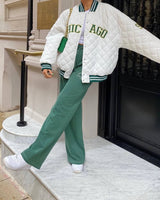 VESTE 90's CHICAGO WHITE SET