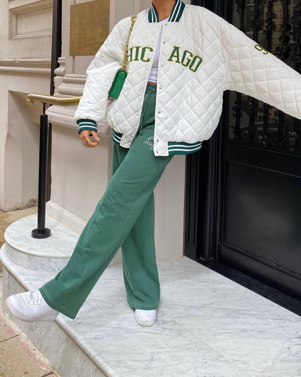 VESTE 90's CHICAGO WHITE SET