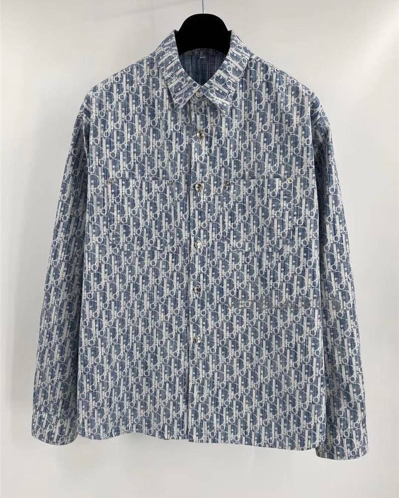 Chemise bleutée Vintage