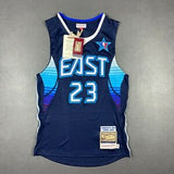 Lebron James East Blue Hardwood Classics Throwback Swingman Jersey
