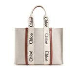 Sac cabas Chloé Woody en toile de coton Multicolore