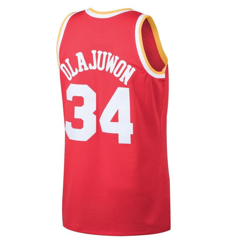Hakeem Olajuwon Houston Rockets 1993-94 Hardwood Classics Swingman Jersey - Red