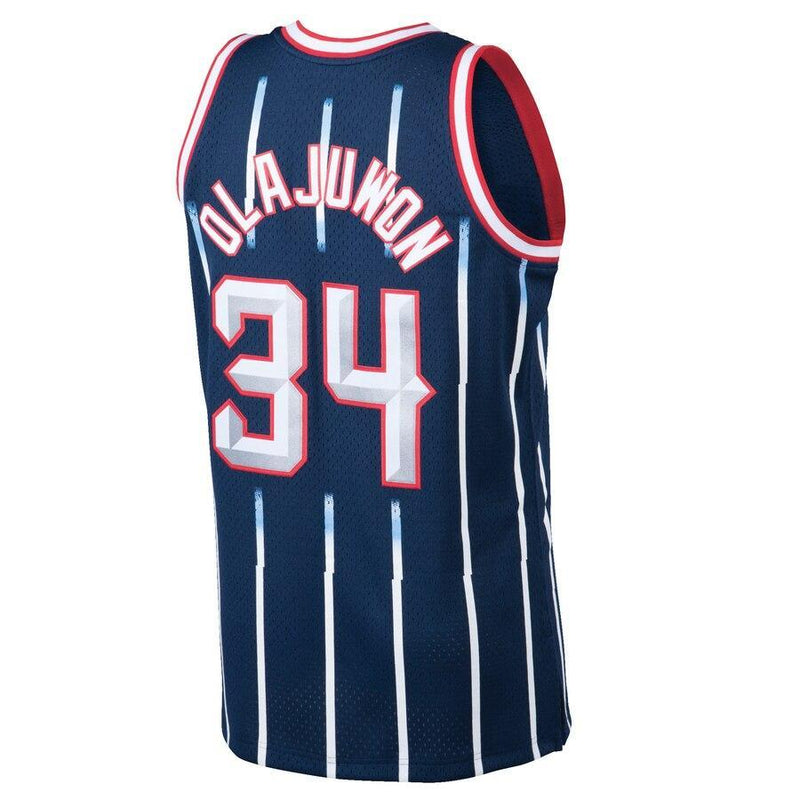 Hakeem Olajuwon Houston Rockets 1996-97 Hardwood Classics Swingman Jersey - Navy