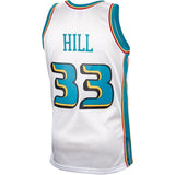 Grant Hill Detroit Pistons Hardwood Classics Platinum Swingman Jersey