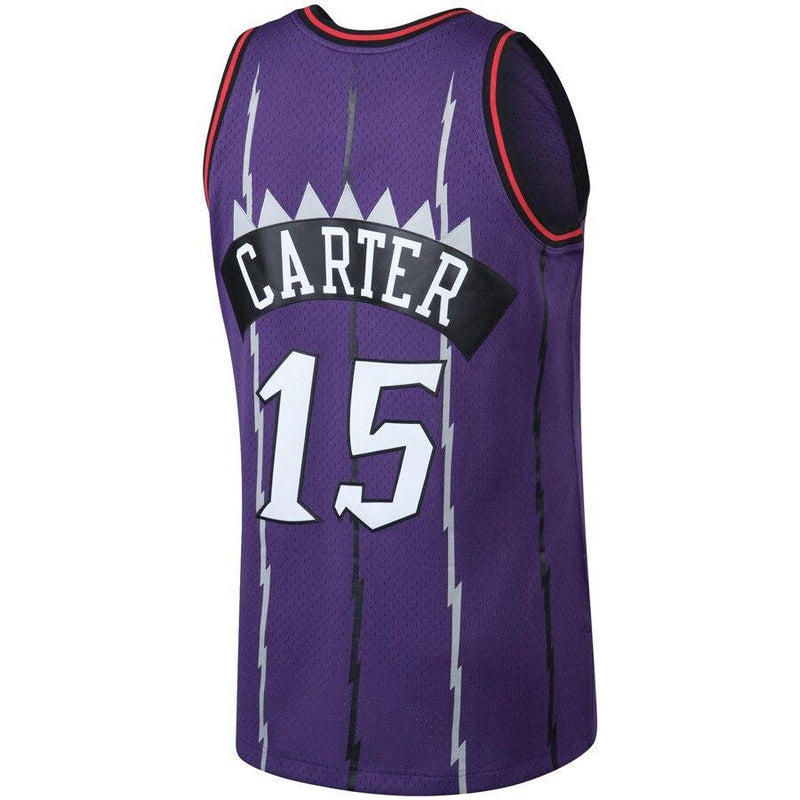 Vince Carter Toronto Raptors Hardwood Classics Finished Swingman Jersey - Purple