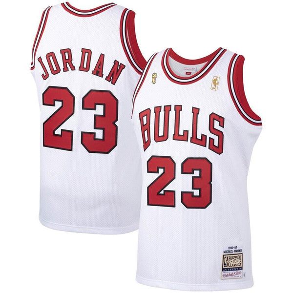 Michael Jordan Chicago Bulls 1996-97 Hardwood Classics Player Jersey - White