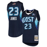 Lebron James East Blue Hardwood Classics Throwback Swingman Jersey