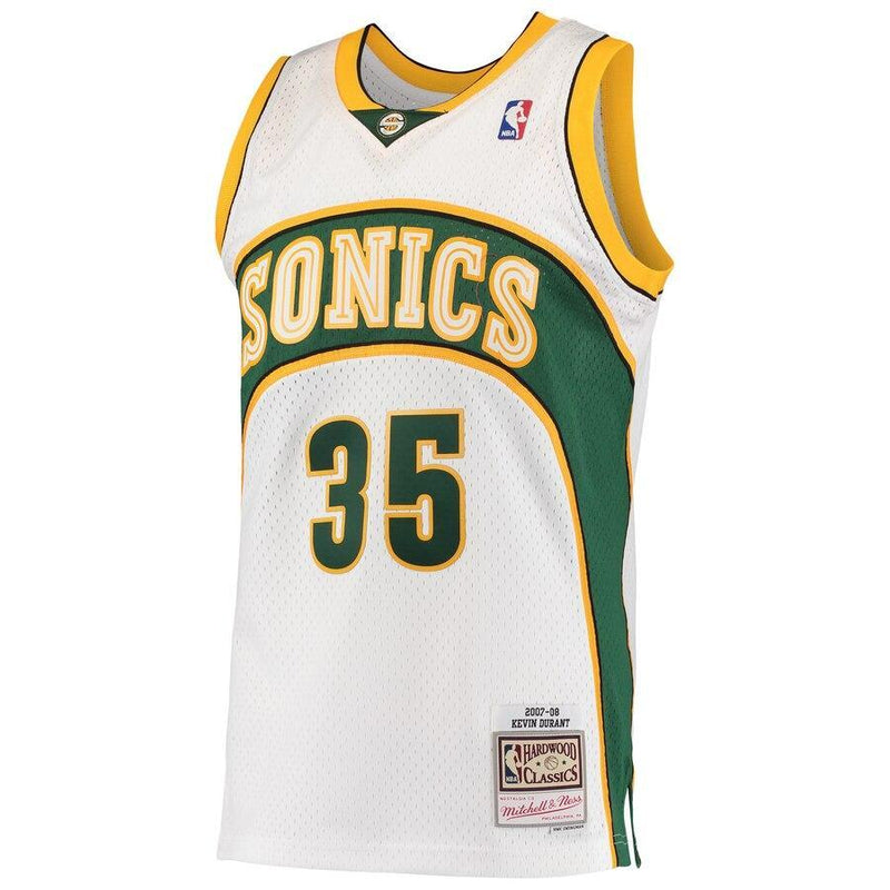 Kevin Durant Seattle SuperSonics Hardwood Classics 2007-08 Swingman Jersey - White