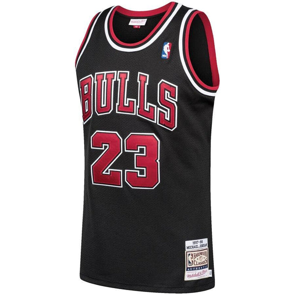 Michael Jordan Chicago Bulls 1997-98 Hardwood Classics Player Jersey - Black
