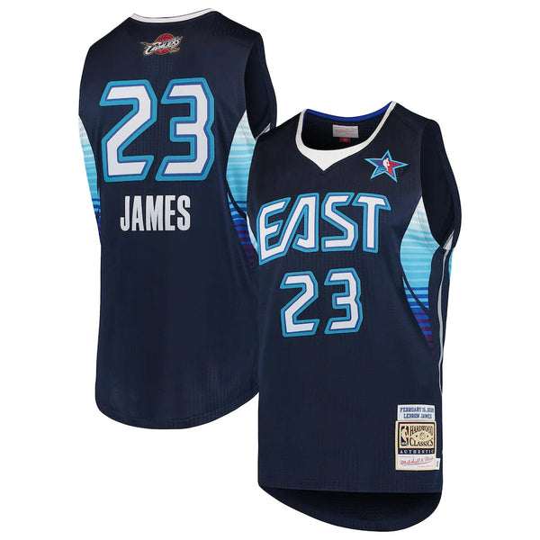 Lebron James East Blue Hardwood Classics Throwback Swingman Jersey