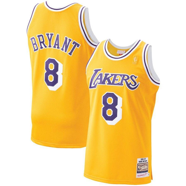 Kobe Bryant Los Angeles Lakers 1996-97 Hardwood Classics Player Jersey - Gold