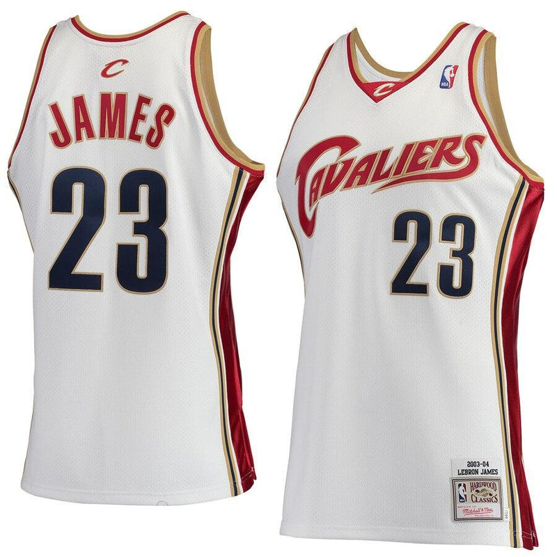 LeBron James Cleveland Cavaliers Hardwood Classics Rookie Jersey - White